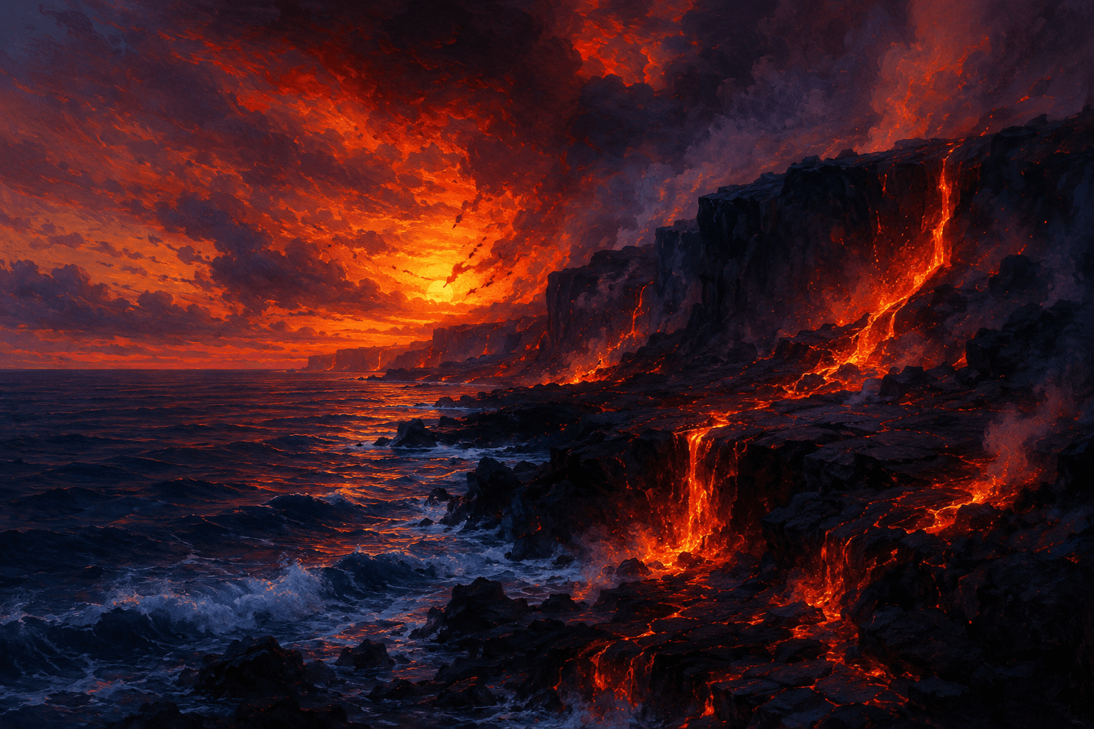 Volcanic coast — Biome study